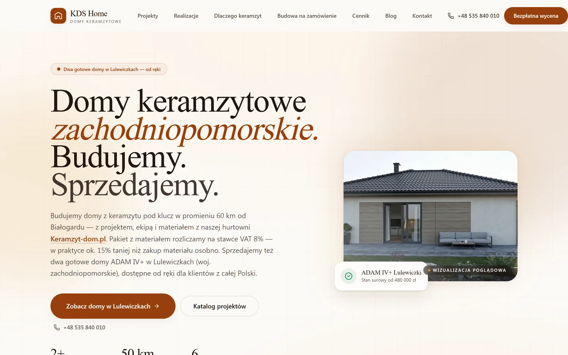 kdshome.pl, strona firmy: budowa domów